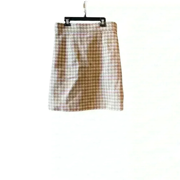 Boss Vatwea Wool-Blend Tweed Check Mini Skirt - Picture 3 of 8